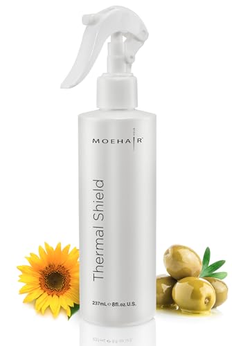 MOEHAIR Heat Protectant Spray for Hair (8 Fl Oz), Flat Iron & Hair Dryer Thermal Protectant Spray | For Anti-Frizz, Strong and Shiny Hair (THERMAL-Spray-8Fl-101)