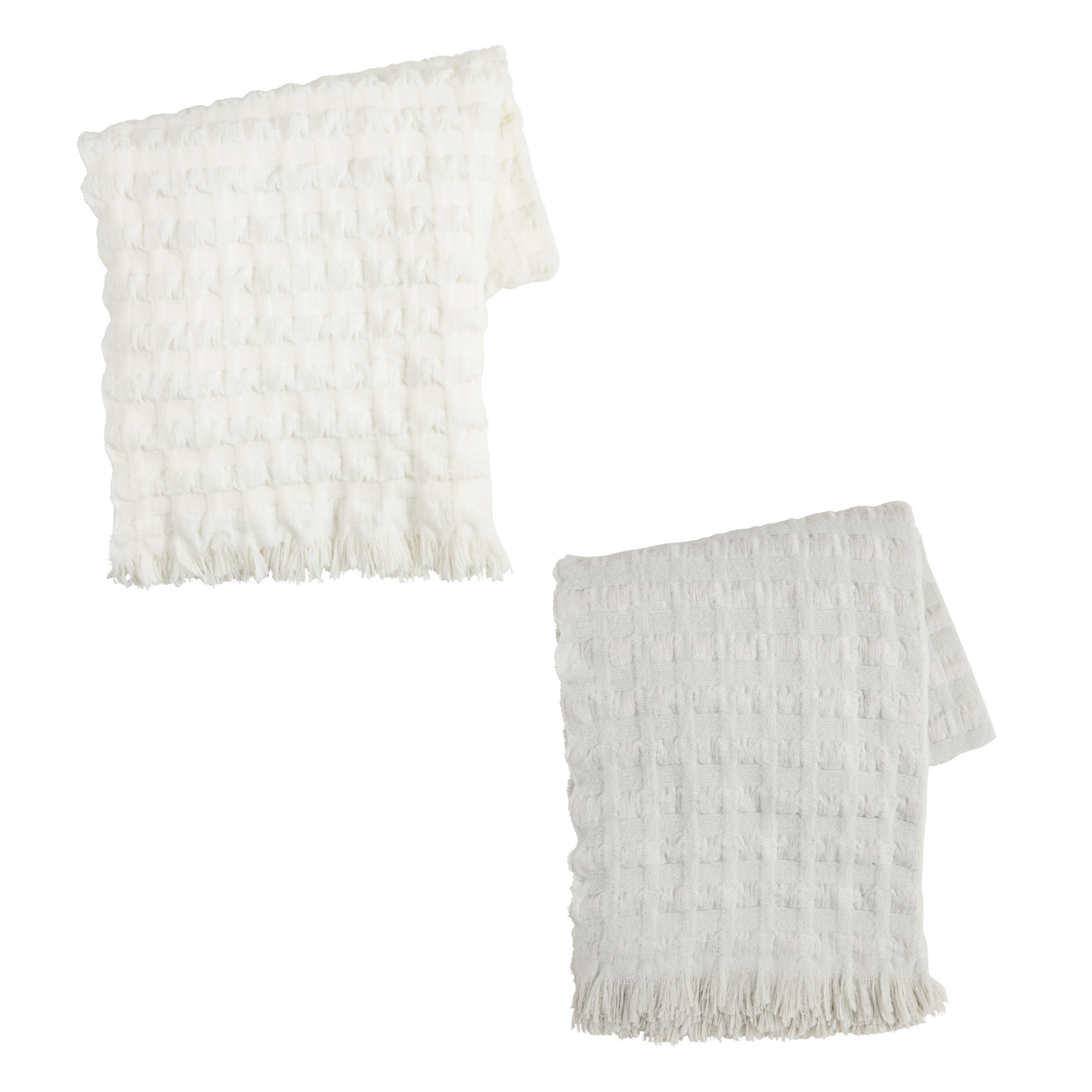 Woven Waffle Throw - Mud Pie