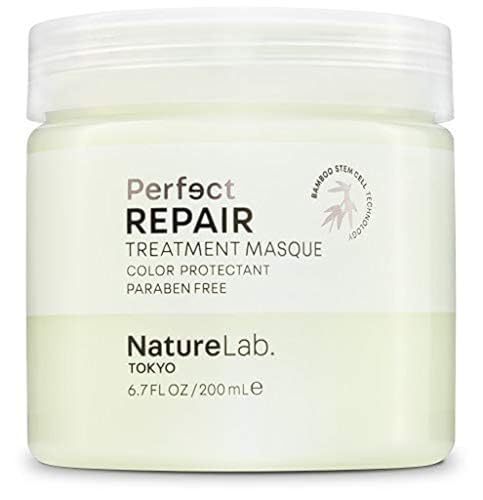 NatureLab Tokyo Perfect Repair Treatment Masque: Heat and Color Protection, Hair Mask Treatment to Strengthen and Repair Dull, Damaged, Brittle Hair I 6.7 FL OZ / 200ml