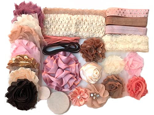 Bowtique Emilee Headband Kit DIY Headband Kit makes over 15 Headbands - Vintage Princess Mini
