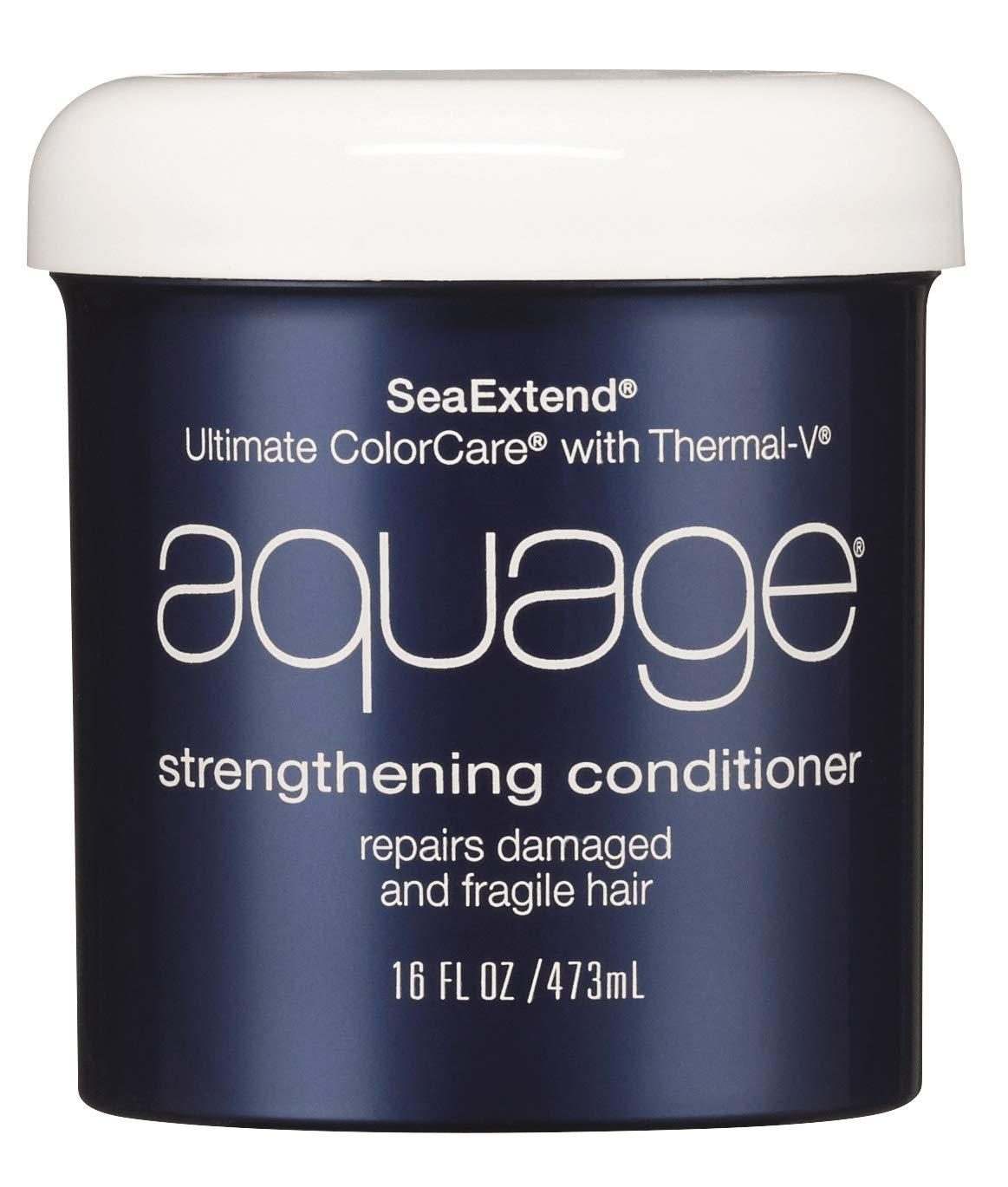 AQUAGE SeaExtend Strengthening Conditioner, 16 Oz, Luxurious Conditioner Prevents Haircolor Fade and Thermal Styling Damage, UVA/UVB Sunscreen Helps Prevent Fading