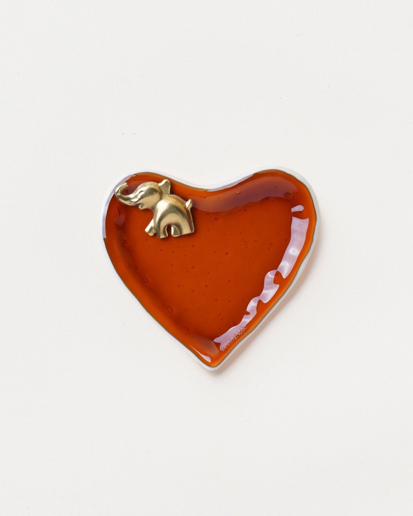 Caramel Heart Plate/Elephant D10cm