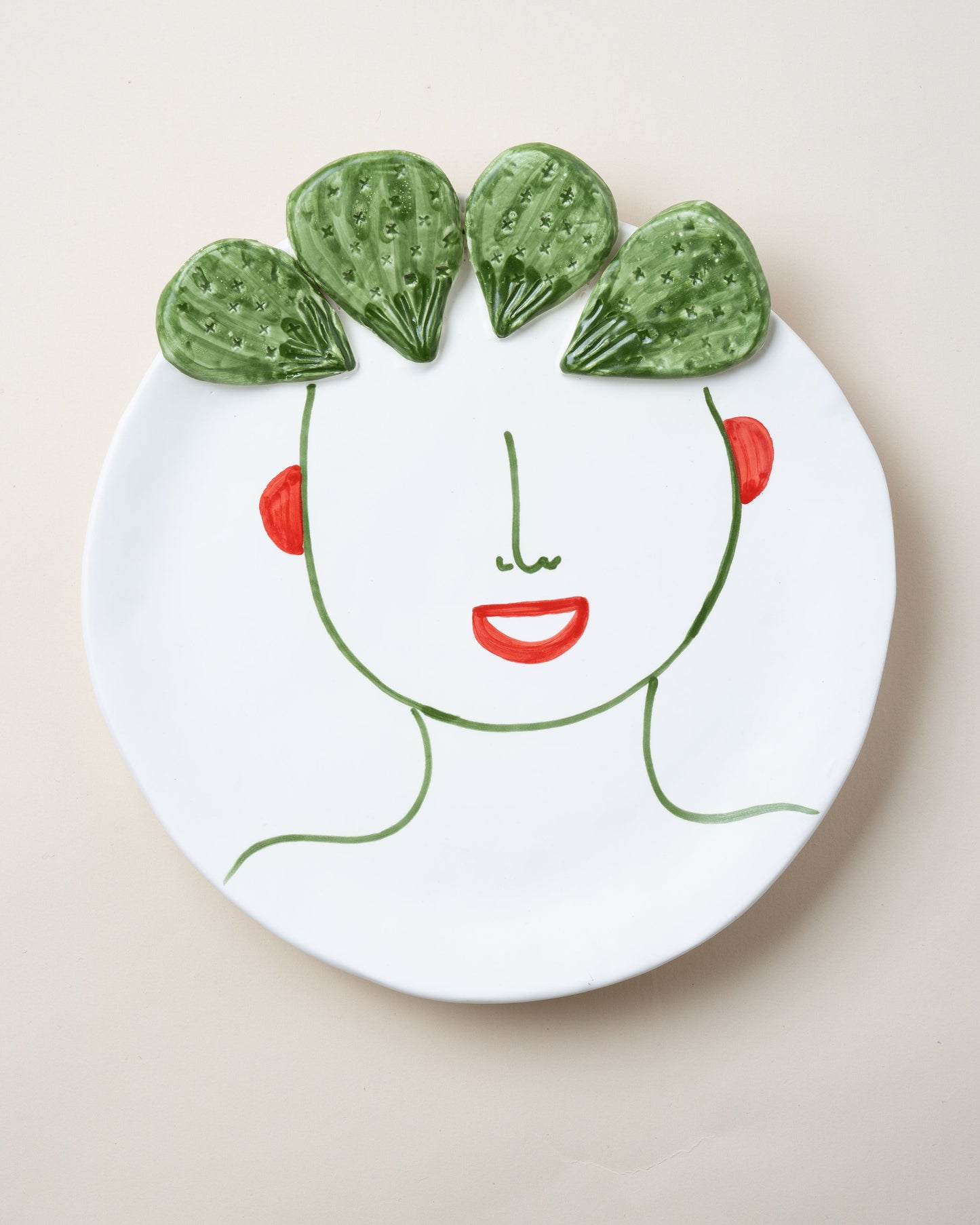 Carmelina Cactus Plate D30cm