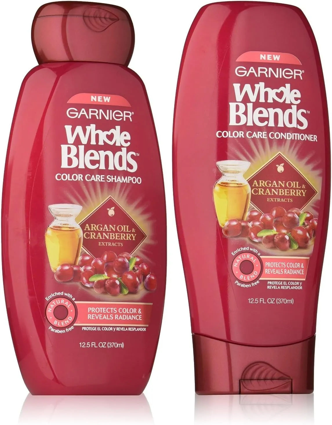 Garnier Whole Blends Color Care Shampoo and Conditioner: Revitalize Your Hair with Argan Oil and Cranberry Extracts