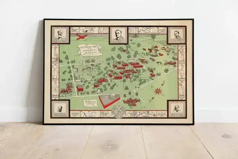 Kentucky University Map Print| Art History