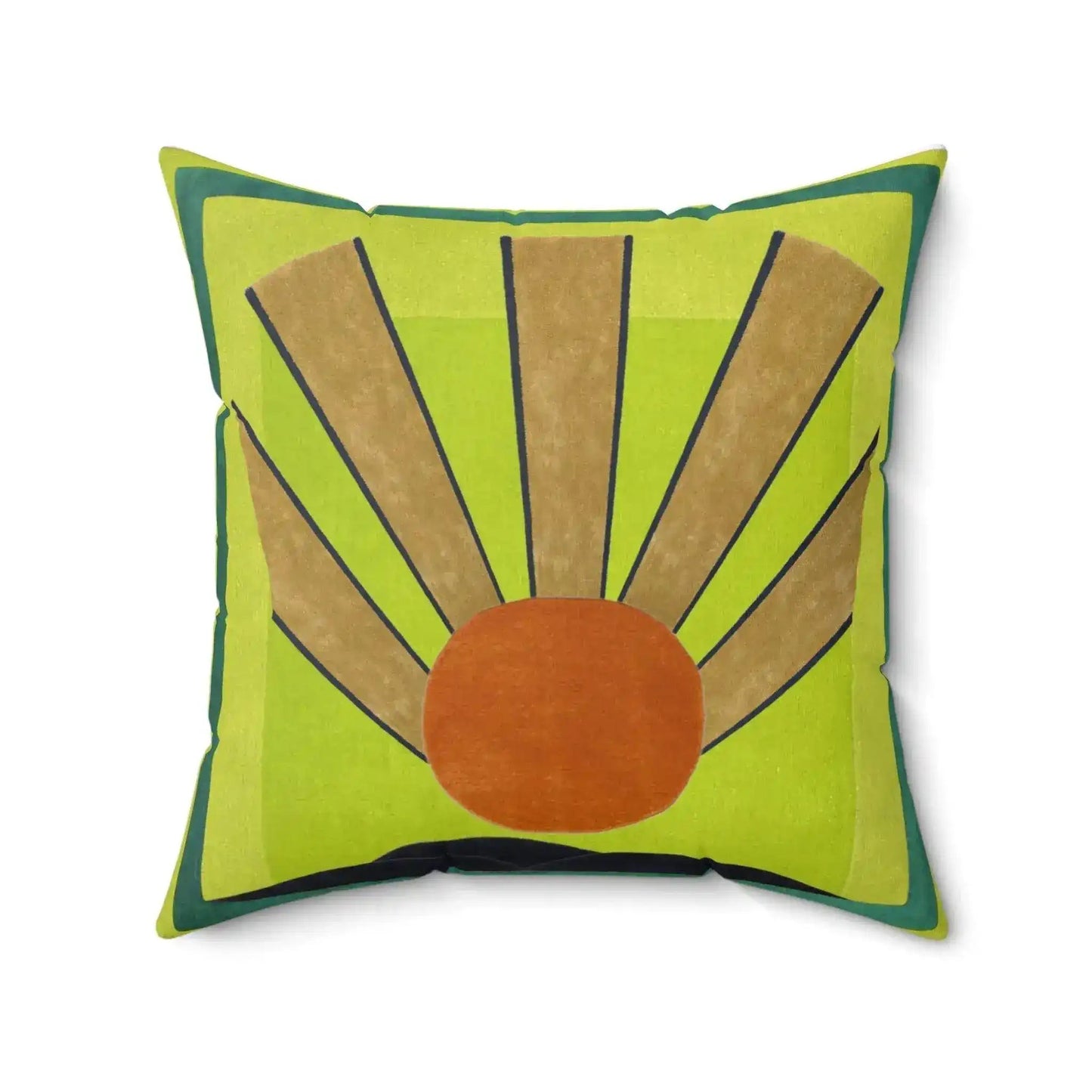 Maia Sunrise Art Deco Spun Polyester Square Pillow Maia Sunrise Art Deco Spun Polyester Square Pillow Maia Sunrise Art Deco Spun Polyester Square Pillow