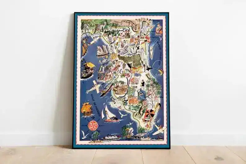 Map of State of Florida| Decorative Wall Art