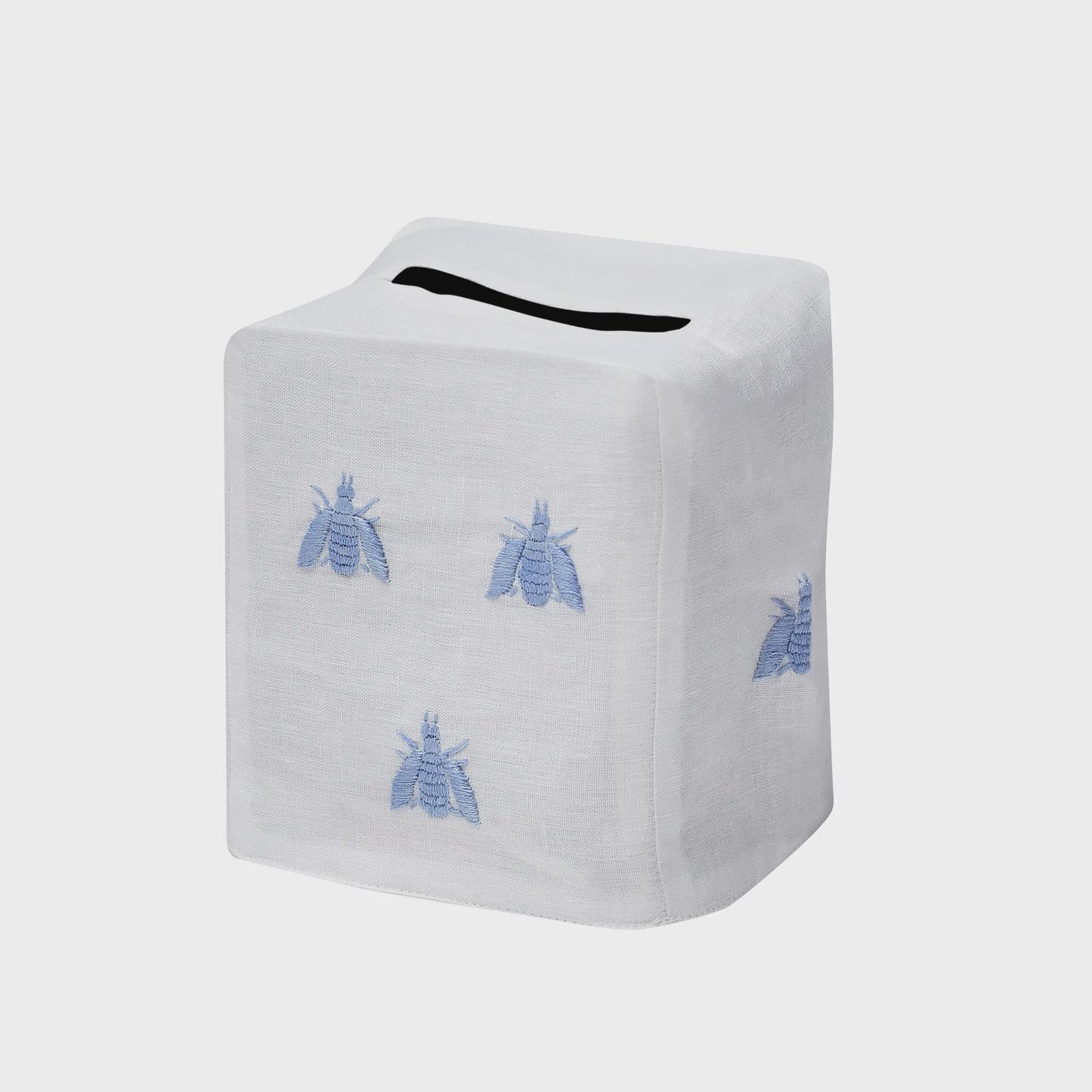 Bees Tissue Box Cover, Blue