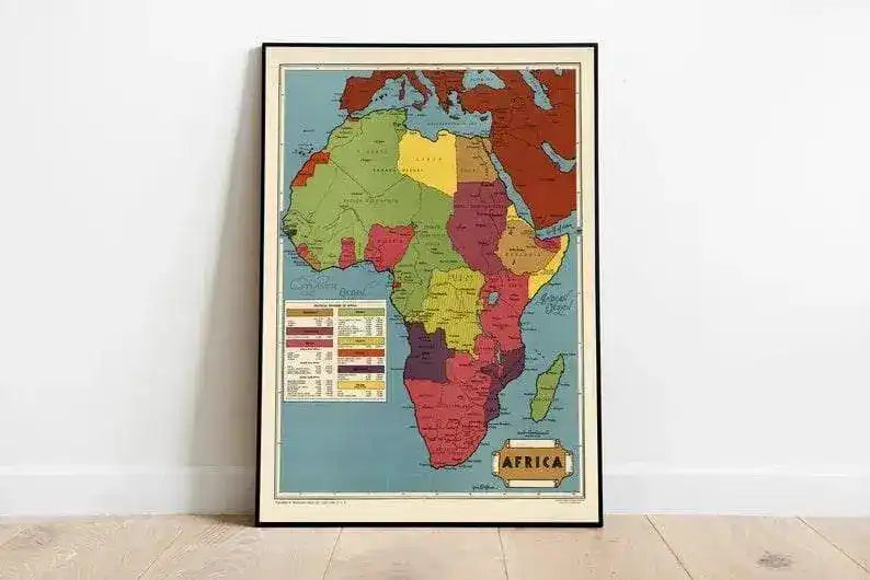 Africa Map Print| Art History