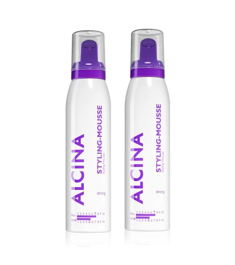 2xPack ALCINA Strong Hair Mousse for Volume and Shine -300 ml