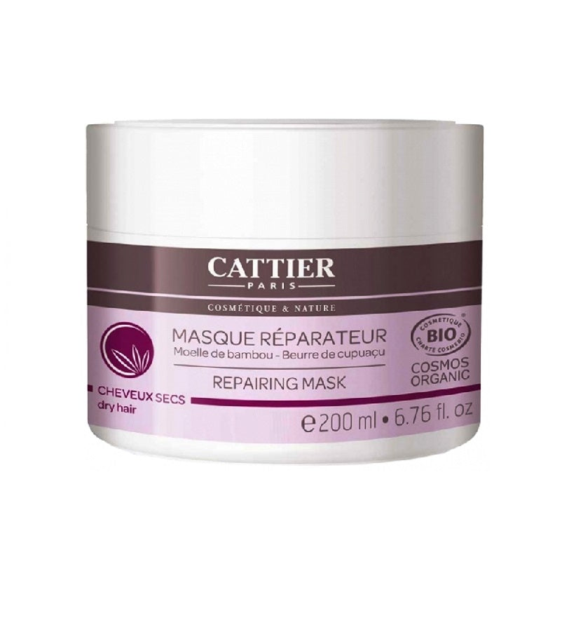 Cattier Regenerating Dry Hair Bamboo Pulp Mask for Split Ends - 200 ml