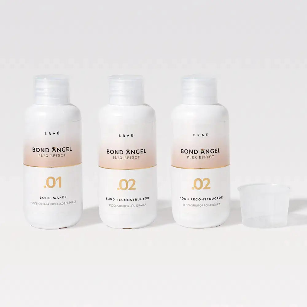 Braé Bond Angel Plex Effect Treatment Kit for Bleaching and Coloring protection - 100ml Step 1, 2, 2