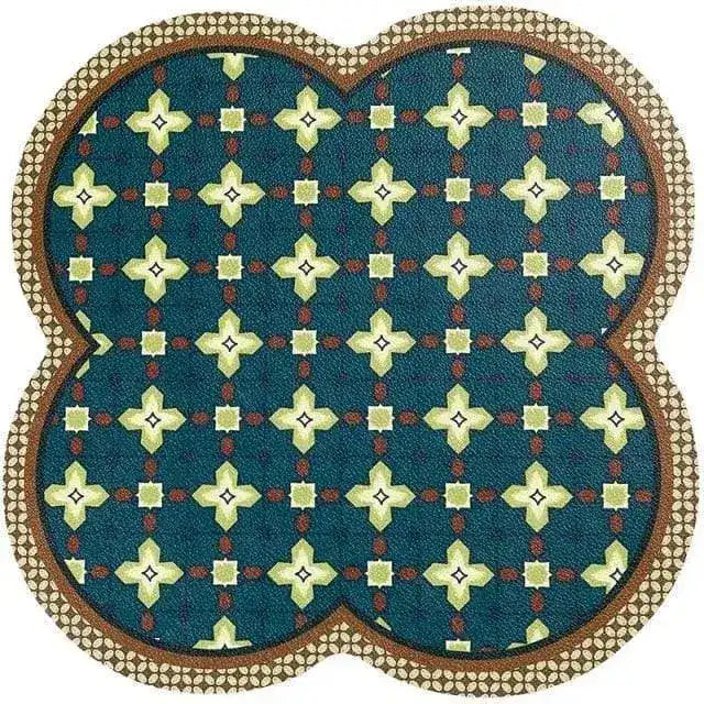 Faux Leather Chrysanthème Placemats - Set of 2 - MAIA HOMES