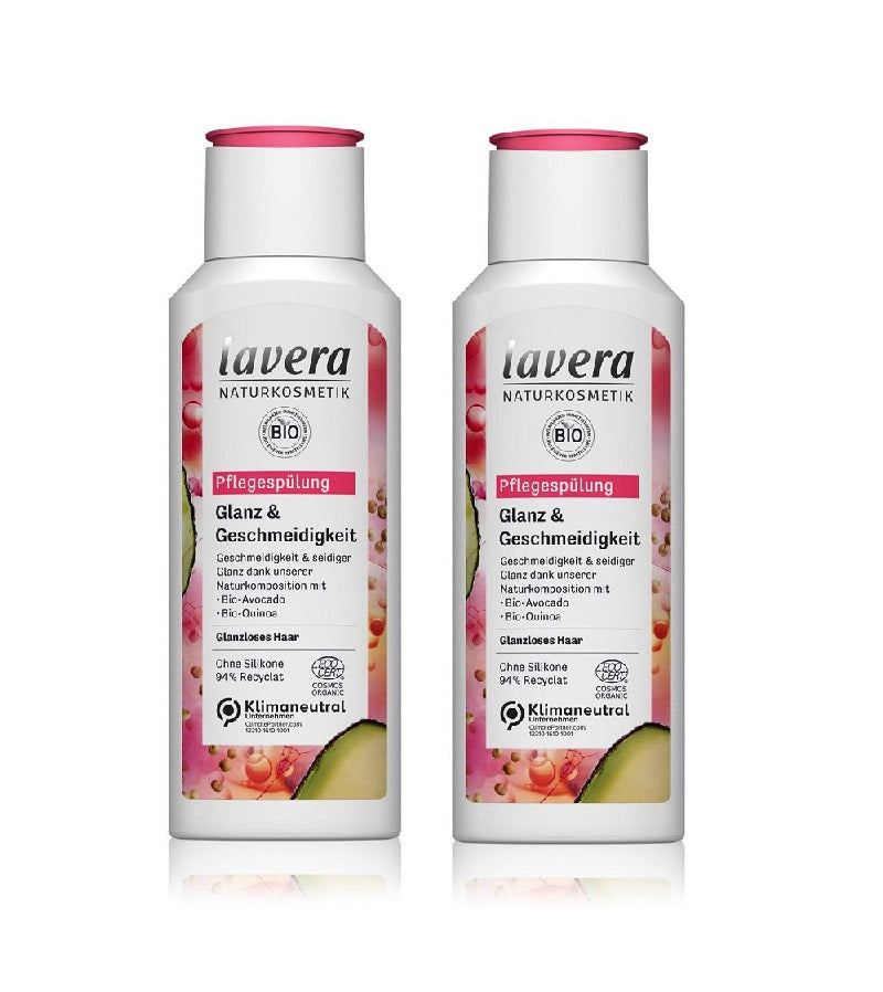 2xPack Lavera Bio Shine & Smoothness Hair Conditioner - 400 ml