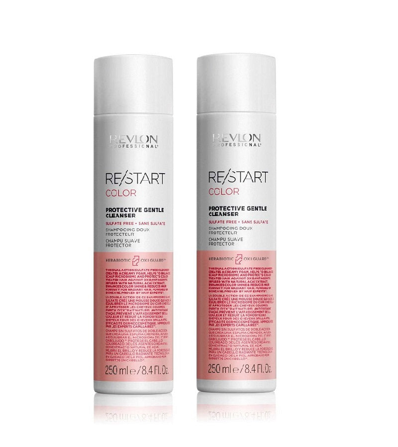 2xPack Revlon Professional Re/Start Protective Gentle Cleanser Hair Shampoo - 500 ml