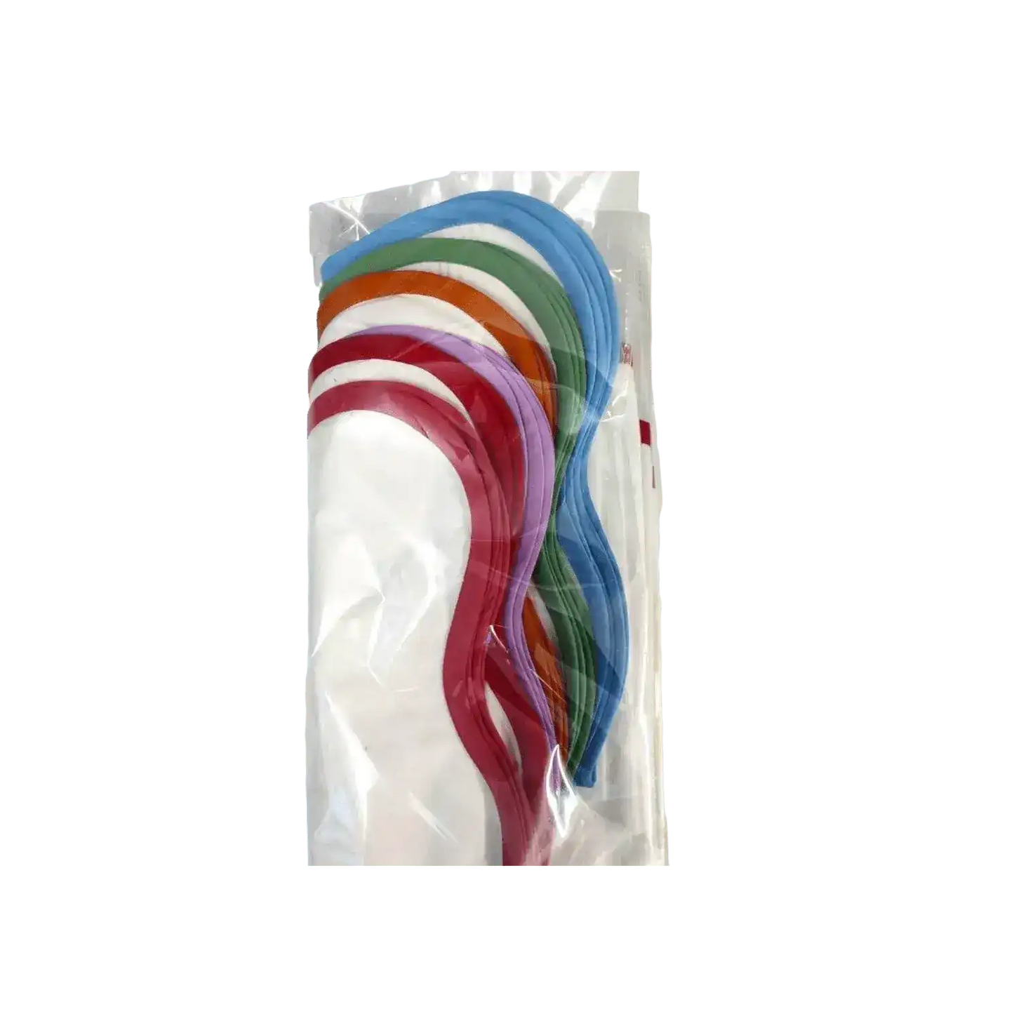 Scalloped Plain White Napkins with Colored Trim