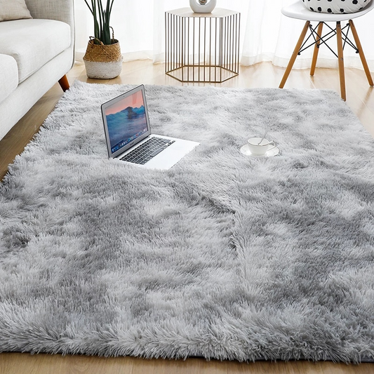 Thick Shaggy Plush Rectangle Area Rug