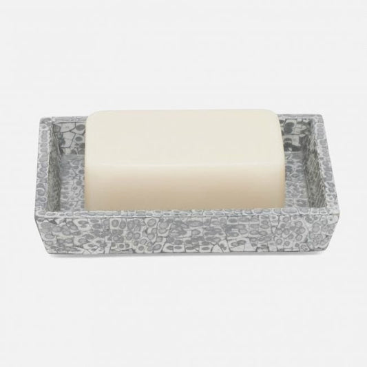 Callas Silver/White Soap Dish
