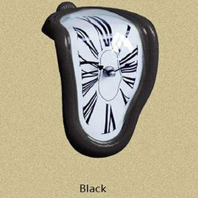 Black Melting Clock