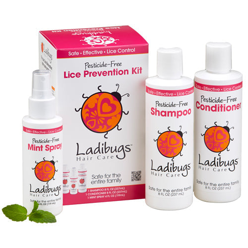 Ladibugs Inc, Lice Prevention Kit, 3 PC