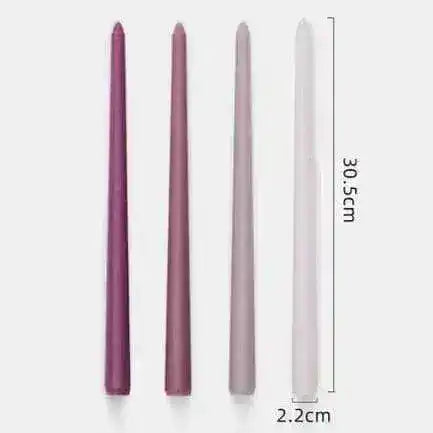 12" Unscented Taper Colored Candles - 4 pcs 12" Unscented Taper Colored Candles - 4 pcs 12" Unscented Taper Colored Candles - 4 pcs