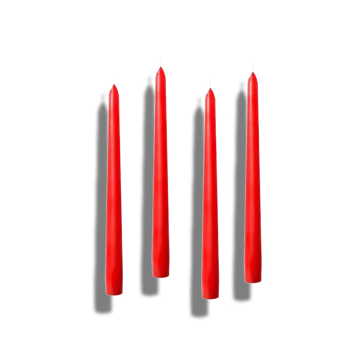 12" Unscented Taper Colored Candles - 4 pcs - MAIA HOMES