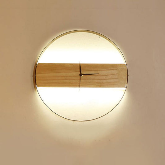 Clock Wall Sconce