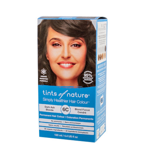Tints of Nature, Permanent Hair Color, 6C Dark Ash Blonde 4.4 Oz