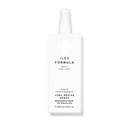 Iles Formula Haute Performance Curl Revive Spray: Anti-Frizz and Anti Humidity Spray - Defines, Adds Texture, and Style Curly or Wavy Hair, 6.8 Fl Oz (200 ML)