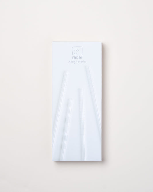 4 Pattern Glass Straws