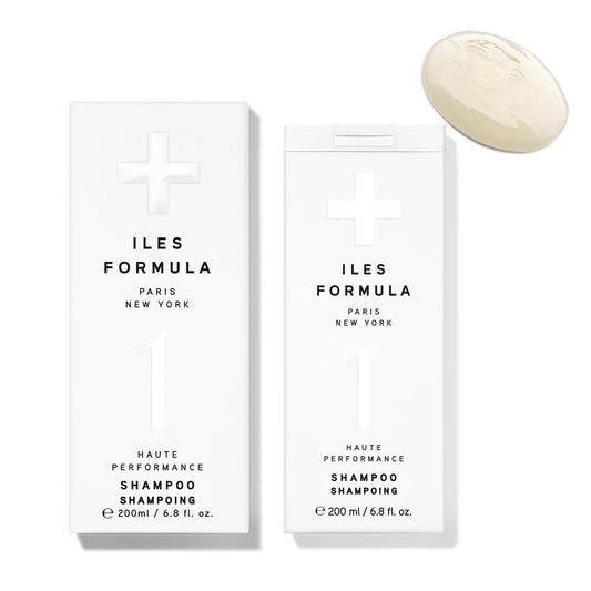 Iles Formula Haute Performance Sulfate Free Shampoo - Deep Cleanse, Volumize and Detangle + Stops Hair Breakage, Color & Extension Safe - For All Ages & Hair Types, 6.8 Fl Oz (200 ML)