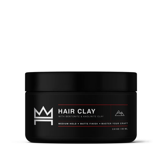 Hair Craft Co. Clay Pomade 2oz - Shine-Free Matte Finish - Medium Hold/Natural Look –Clay Base [Super Dense], Stylist Approved – Ideal for Textured, Thickened & Modern Styles – Unscented