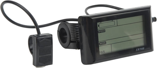 Electric Bike LCD Display Meter, SW900 LCD Display Control Panel, Electric Bicycle Display, Electric Bike Repair Accessories