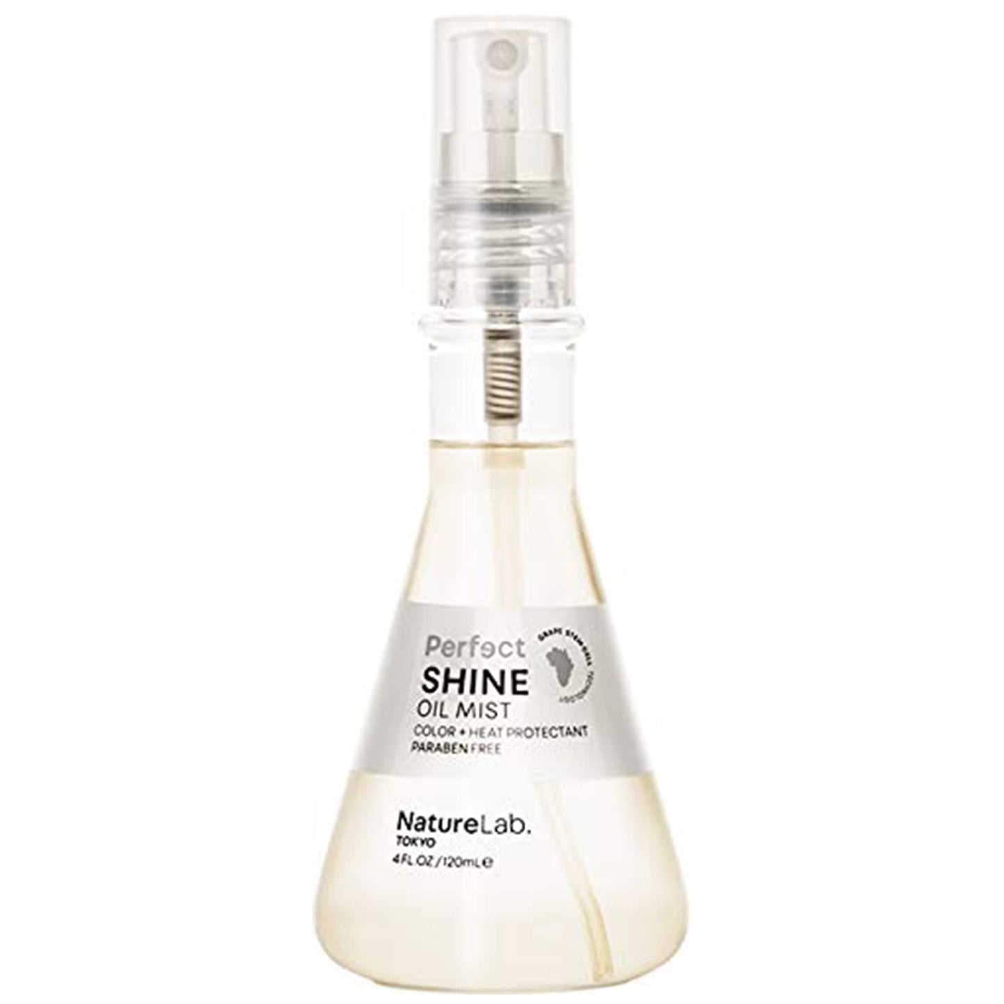 NatureLab TOKYO Perfect Shine Oil Mist: Hair Oil Mist to Moisturize, Protect, and Reveal Immense Shine I 4 FL OZ / 120ml