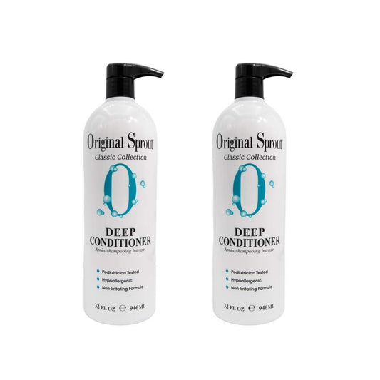 Original Sprout Deep Conditioner. Organic Vegan Deep Conditioning Treatment for Natural Hair Care. 32 Ounces. 2 Pack. (Packages May Vary)