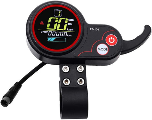 Electric Thumb Throttle with LCD Display,48V 6 Pin Smart Control Electric Bike Thumb Throttle for M4 Electric Scooter