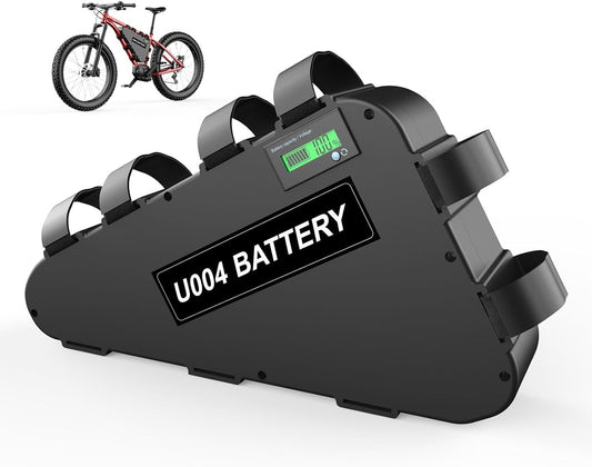 52V 28.8AH Ebike Battery, Lithium Battery Pack for 2000W 1800W 1500W 1200W 1000W 750W 500W Motors Triangle Bike Battery (W/50A BMS & 4A Charger) Delivery in 2-7 Working Days