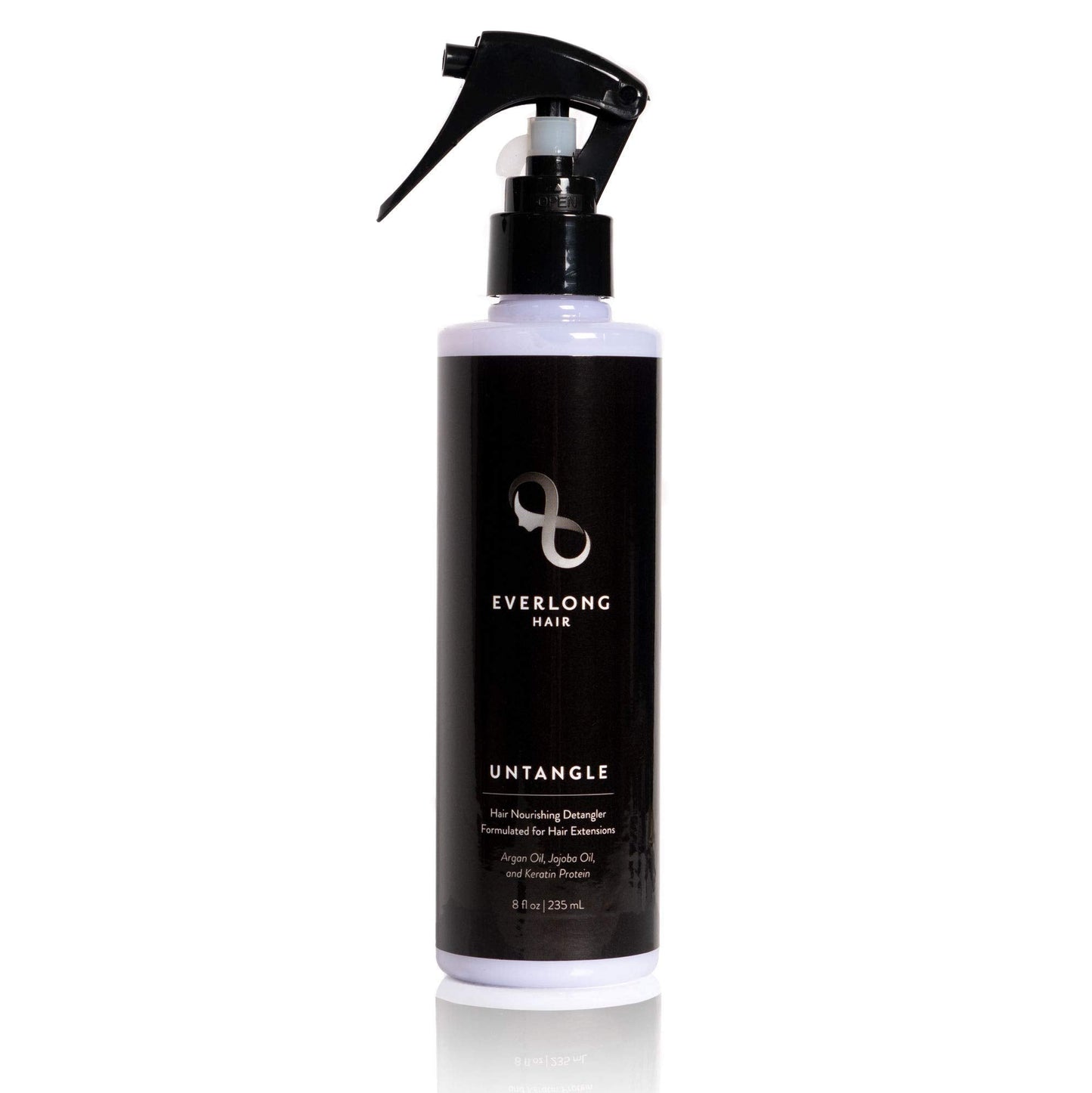 everlong Untangle Leave-in Conditioner Detangler Spray for Hair Extensions & Wigs, Infused with Keratin Protein, Argan and Jojoba Oil, Safe for All Hair Types including Human, Synthetic