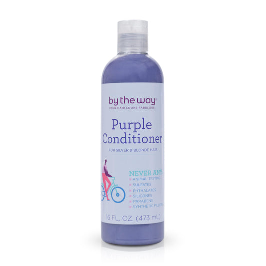 Purple Conditioner by The BTW Co. for Silver, Gray & Blonde Hair: Brighten and Remove Yellow or Brassy Tones with No Sulfates, No Parabens – Cruelty-Free for Color-Treated and Natural Hair