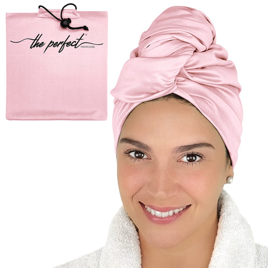 Microfiber Hair Towel Wrap for Women - Gift and Travel - Smooth like Silk - Curly, Wavy, Straight Hair Girls - Plopping Essential - Anti-Frizz, Fast Drying, Works Better than a Cotton T-Shirt