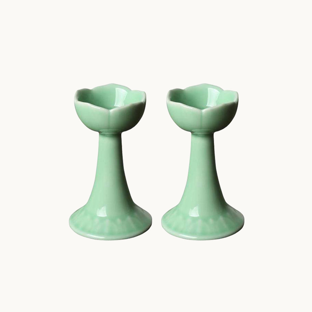 Green  Alexia candle holder set