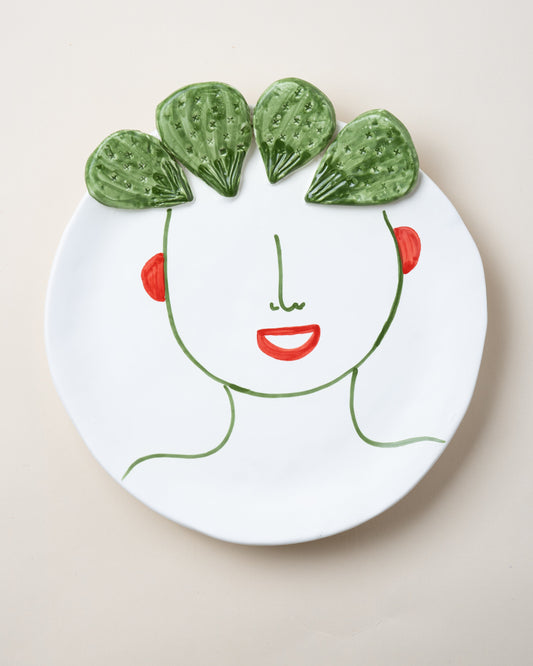 Carmelina Cactus Plate D30cm