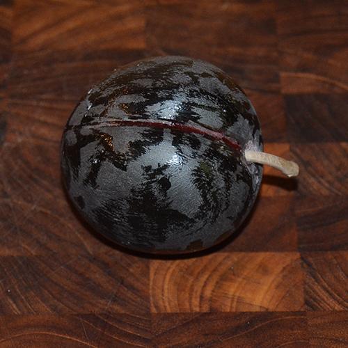 Plum Italian Carrara Marble Stone Fruit