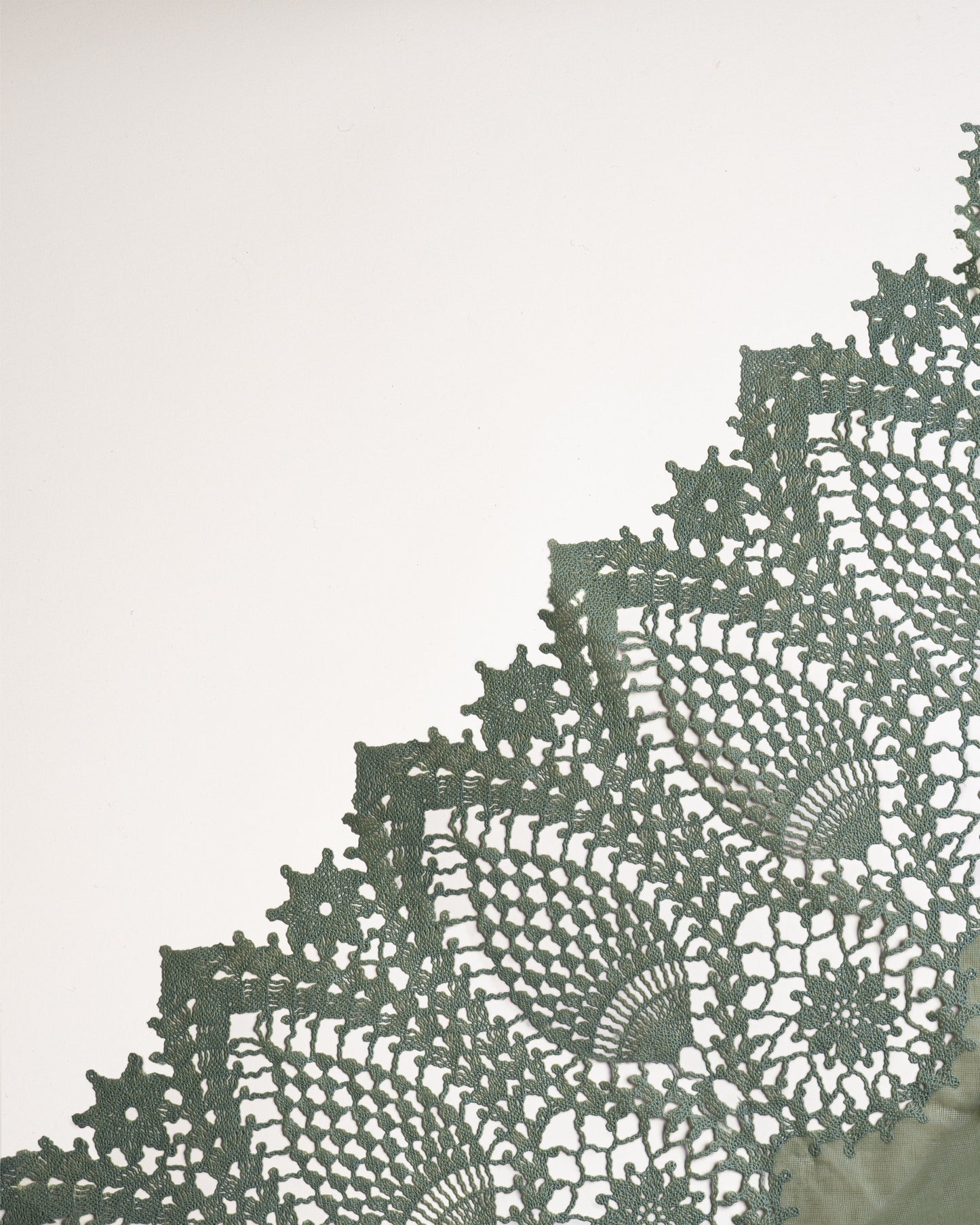 Green Vinyl Lace Tablecloth