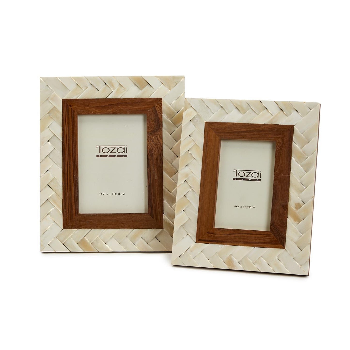 Braided Bone and Wood Frame