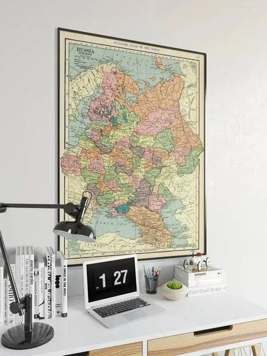 European Russia Map in 1906| Caucasus Map