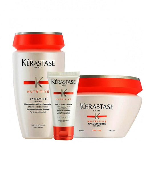 Kérastase Care Routine for Very Dry, Fine Hair with Free Leave-in Trial Size Set