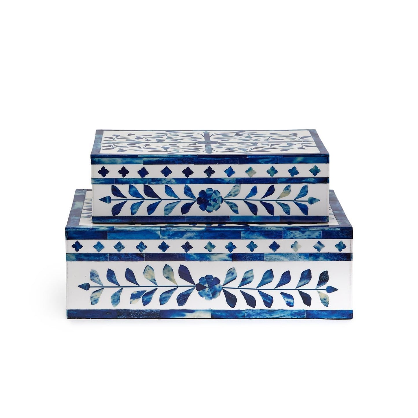 Blue and White Bone Inlay Box
