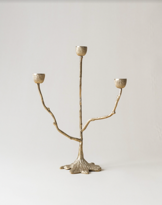 Misty Triple Candle Holder