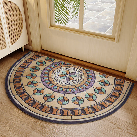 Style A Classic Half-Round Mosaic Entrance Doormat